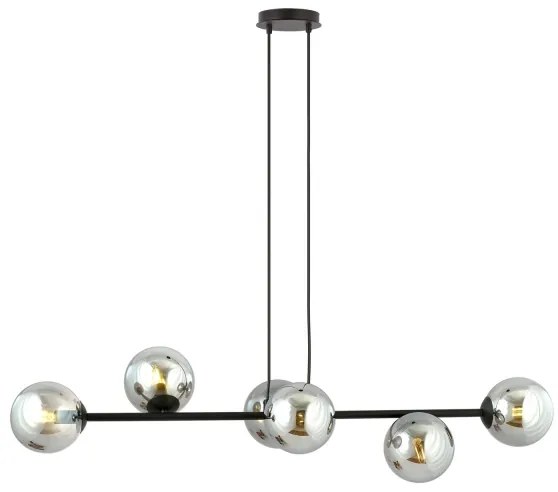 Paralume di ricambio per lampadario e applique ROSSI pr. 14 cm grigio/fumo