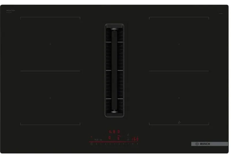 Bosch - piano cottura a induzione sottovuoto 4 fuochi 7400w nero - PVQ811H26E