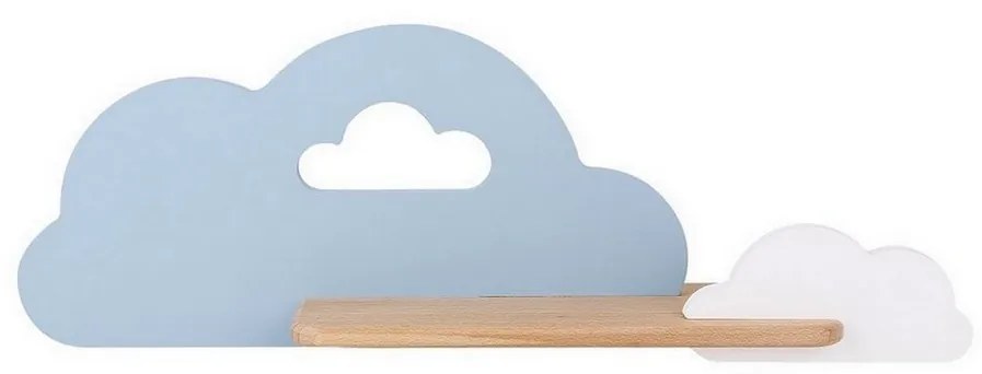 Applique LED per bambini con mensola CLOUD LED/5W/230V blu/bianco