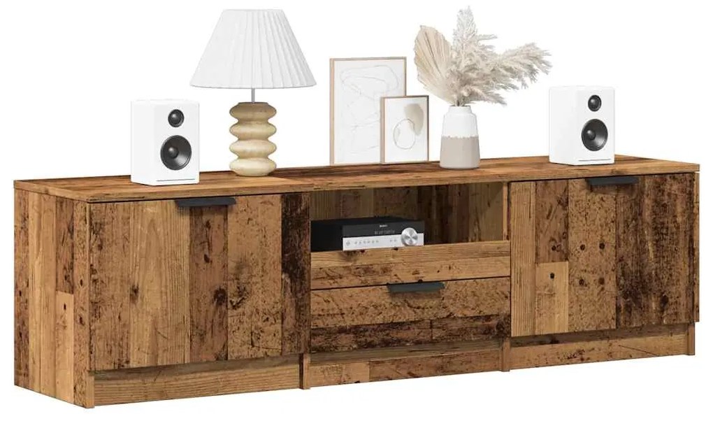 Mobile Porta Tv İn Legno Vecchio 140x35x40 Cm İn Truciolato /