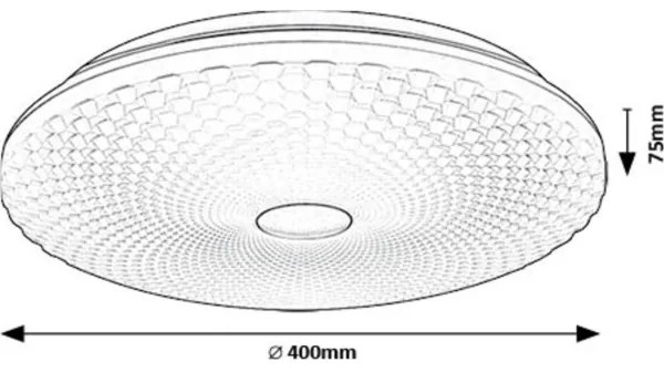 Rabalux 71184 - Plafoniera LED GALETI LED/24W/230V 4000K diametro 40 cm