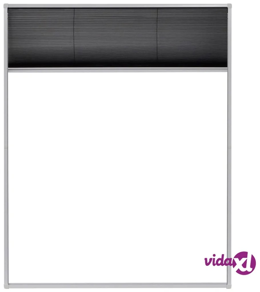 vidaXL Zanzariera Plissettata per Finestre in Alluminio 80x100 cm