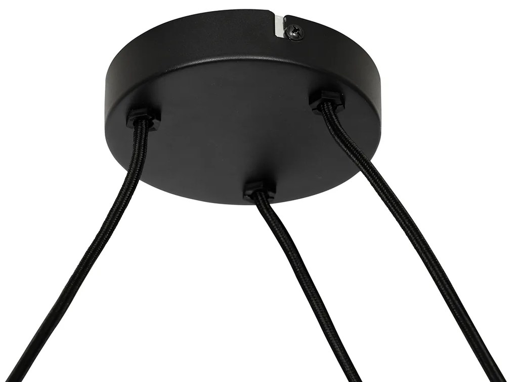 Lampada a sospensione di design bianca 50 cm 3 luci - Plu