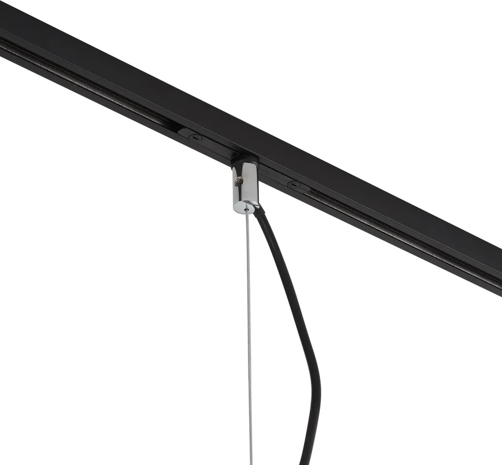 Design hanglamp chroom voor railsysteem 1-fase - Slimline Sara