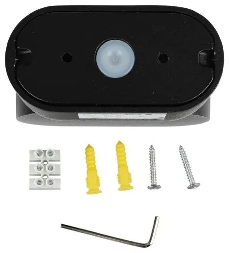 LED da esterno flessibile Applique LED/5W/230V 4000K IP65 nero