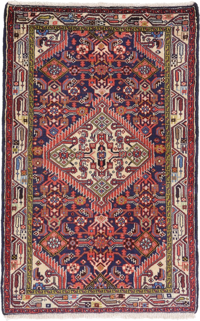 Abadeh Tappeto 130x80 (Iran) Annodato A Mano
