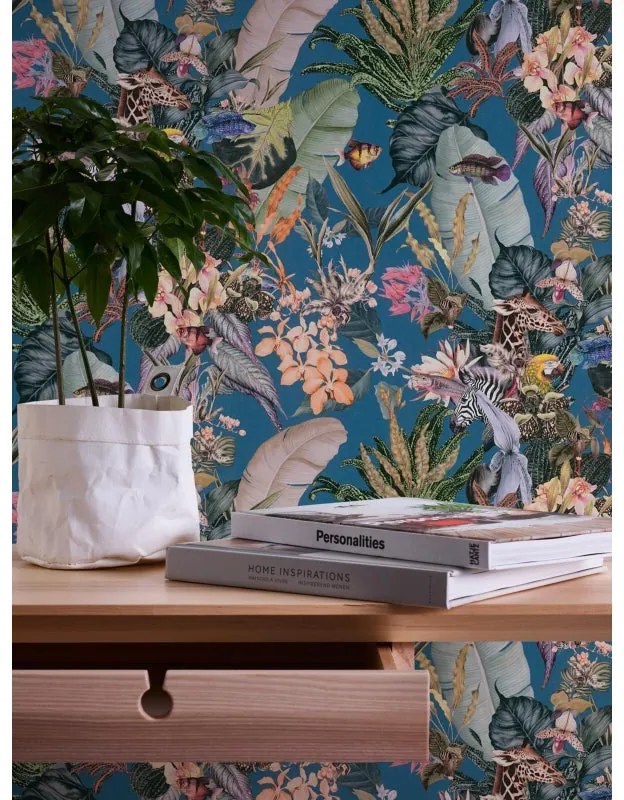 Carta da parati Parrot multicolore, 53 cm x 10.05 m