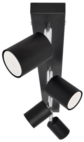 LED Luce Spot a LED TUNE 4xGU10/4,8W/230V nero