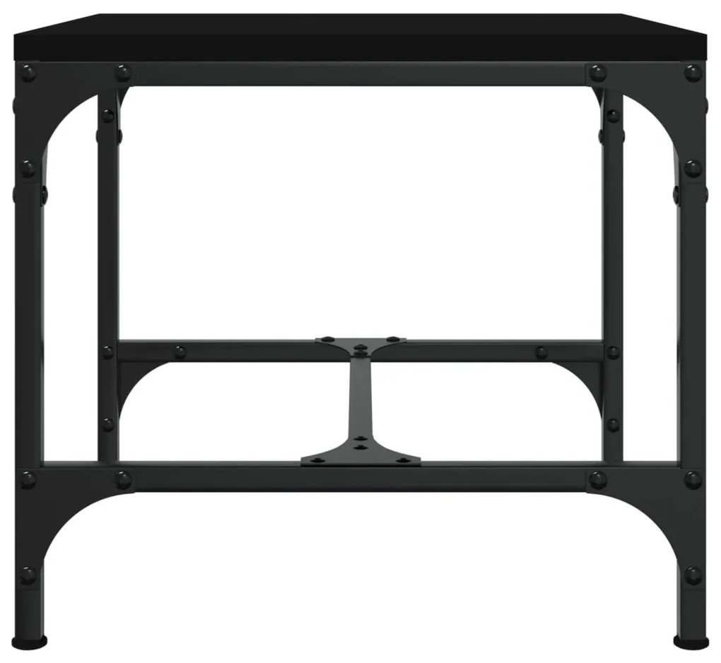 Tavolino nero 40x40x35 cm in legno multistrato