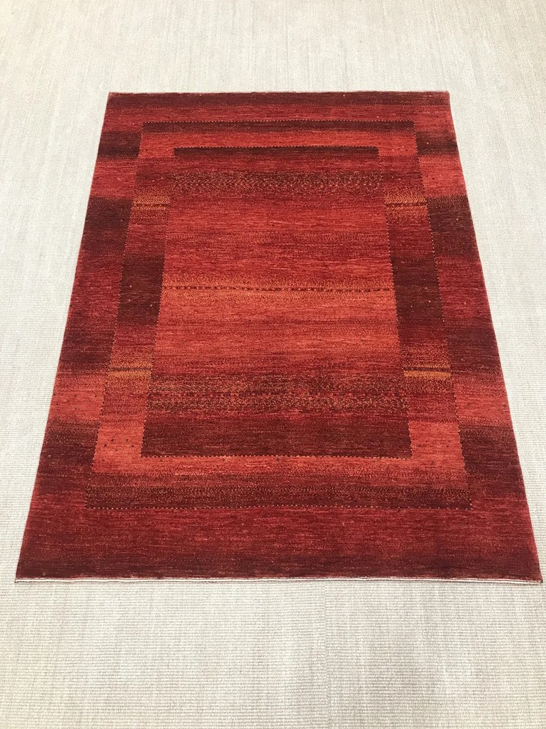 Loribaft Tappeto persiano 150x200 Rosso (Iran) Annodato A Mano