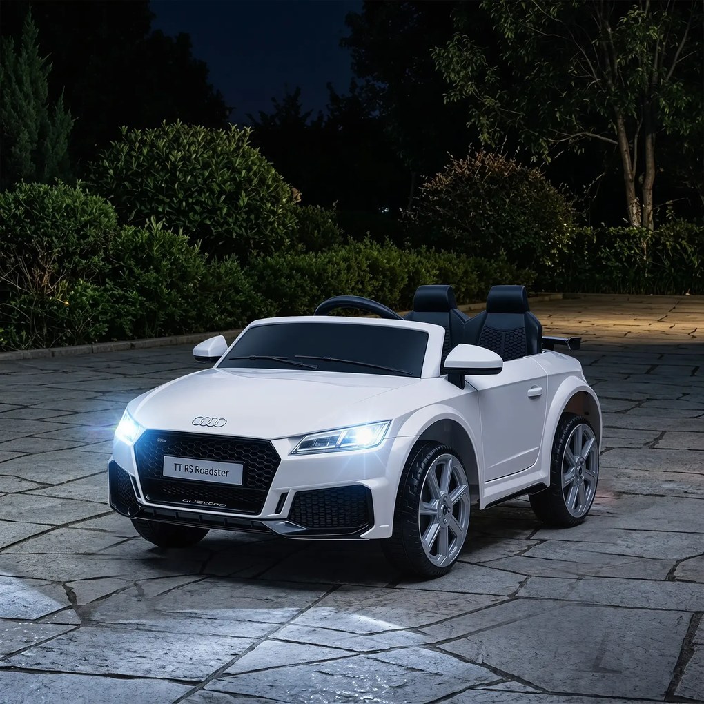 Macchina Elettrica per Bambini 12V con Licenza Audi TT Bianco...