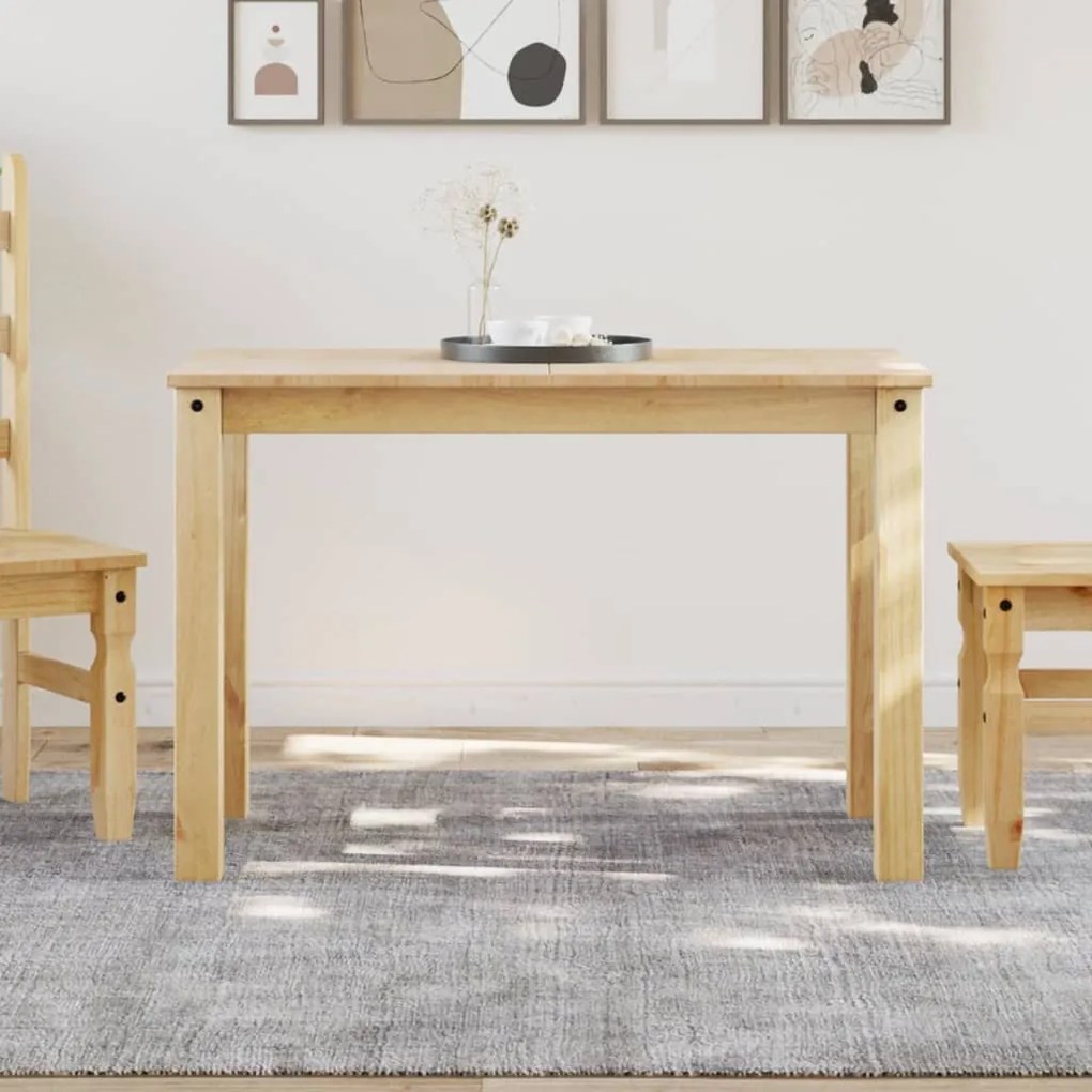 Tavolo Da Pranzo Panama 117x60x75 Cm Legno Massello Pino /