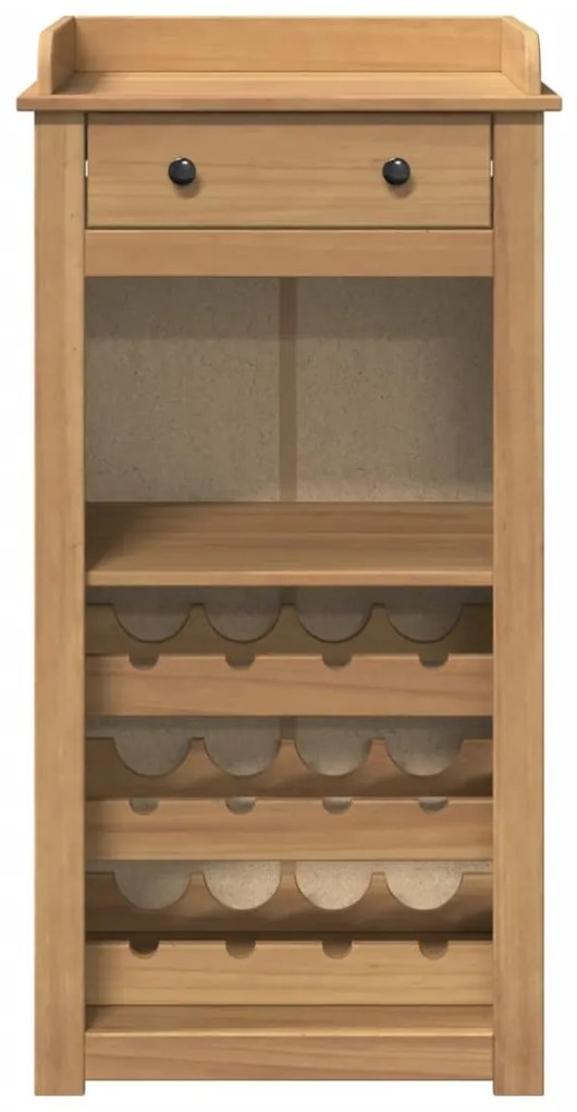 Cantinetta per vini panama 57x40x111,5cm legno massello di pino