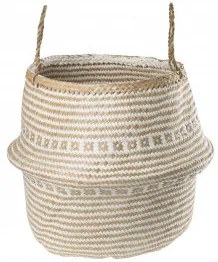 Cesta Kahs Osaic Ø35 x 32 cm & Bianco - Sklum