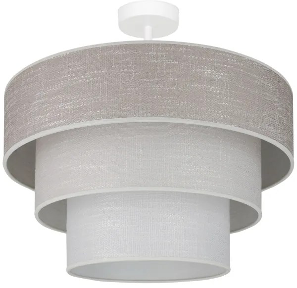 Brilagi - Lampadario a plafone ALASKA LUNETA 1xE27/15W/230V diametro 45 cm grigio/color crema