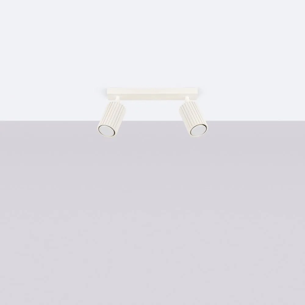 Faretto color crema 6,5x30 cm Gleam – Sollux