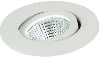 Incasso LED POLARIS rotondo orientabile in alluminio bianco 3W 4000K (luce naturale)