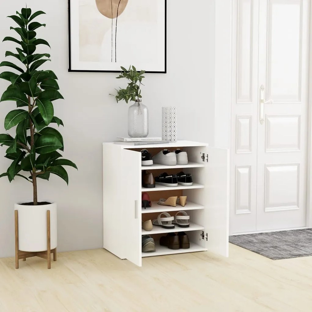 Scarpiera Bianca 60x35x70 Cm İn Truciolato /