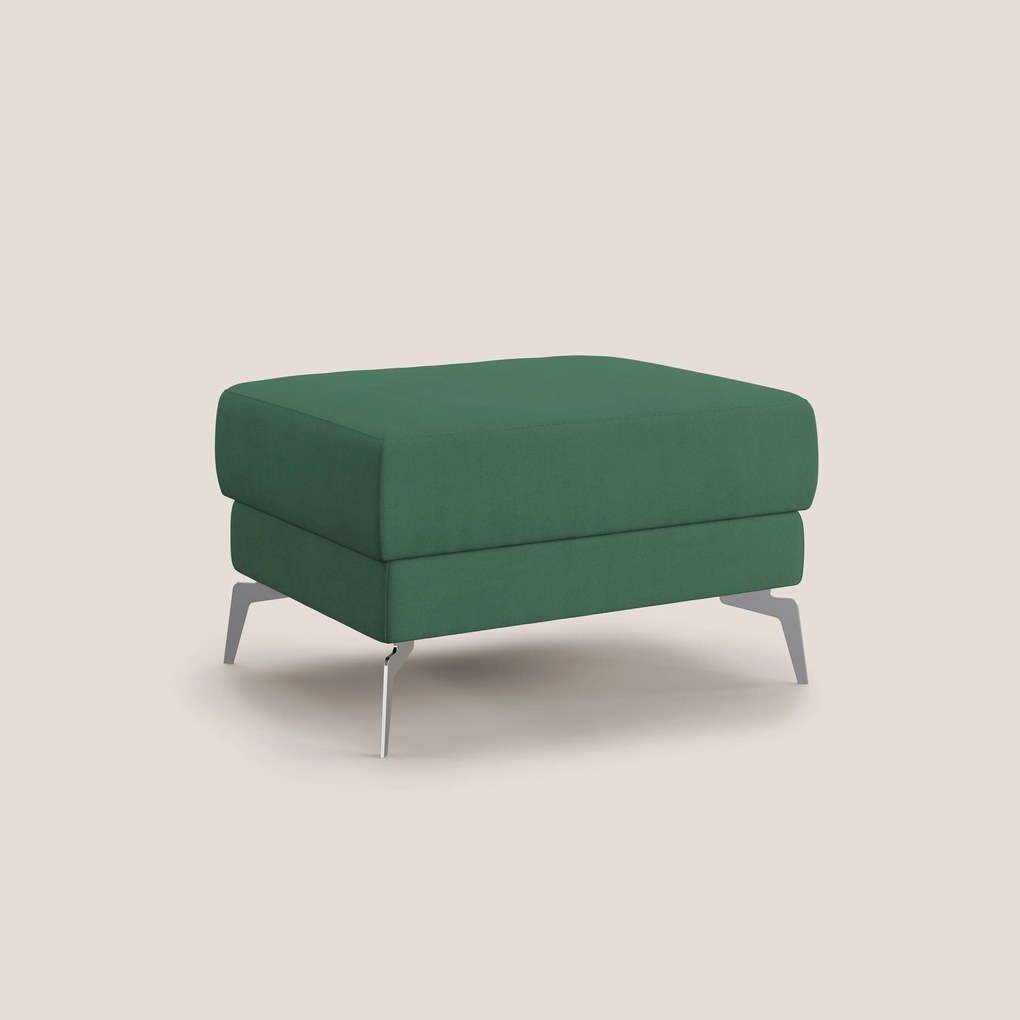 Star Pouf con piedini alti in tessuto impermeabile T02 verde