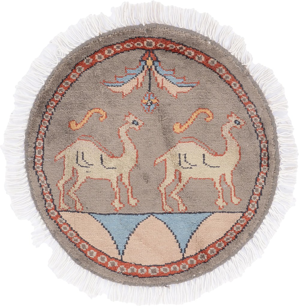 Agra Tappeto orientale 50x50 (Indian) Annodato A Mano