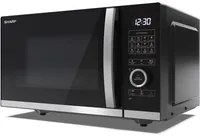 SHARP YC-QG234AE-B - FORNO A MICROONDE 23L - FLATBED - 1000W - CONTROLLO DIGITALE - 11 LIVELLI DI POTENZA - BLACK/SILVER