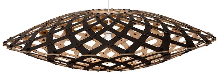 David Trubridge - Flax Lampada a Sospensione Ø110 1 Lato Nero David Trubridge