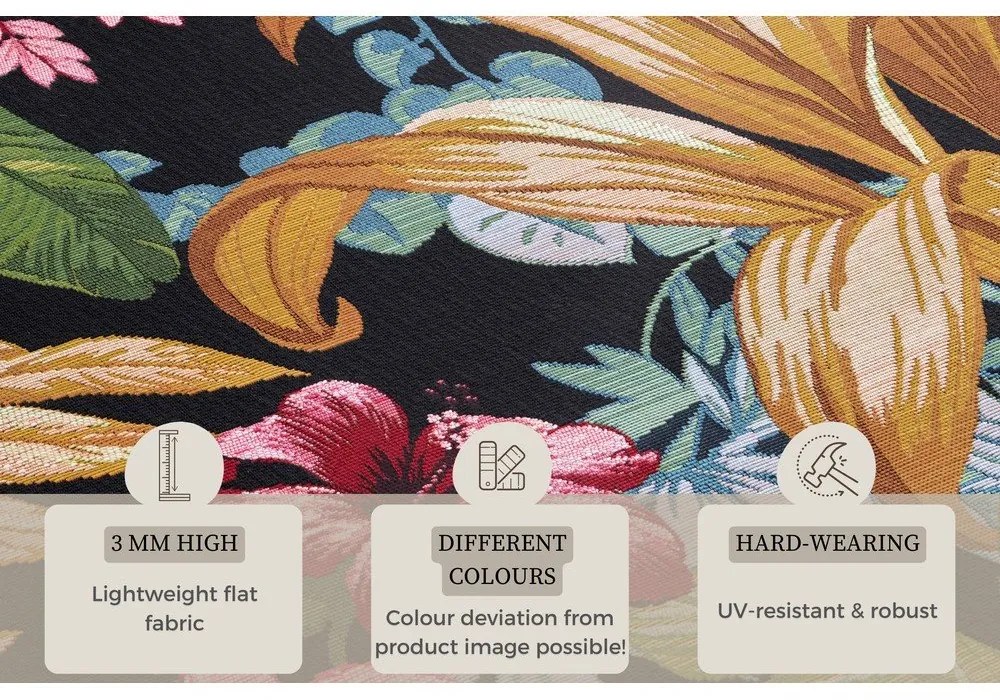 Tappeto da esterno nero 120x180 cm Flair – Hanse Home