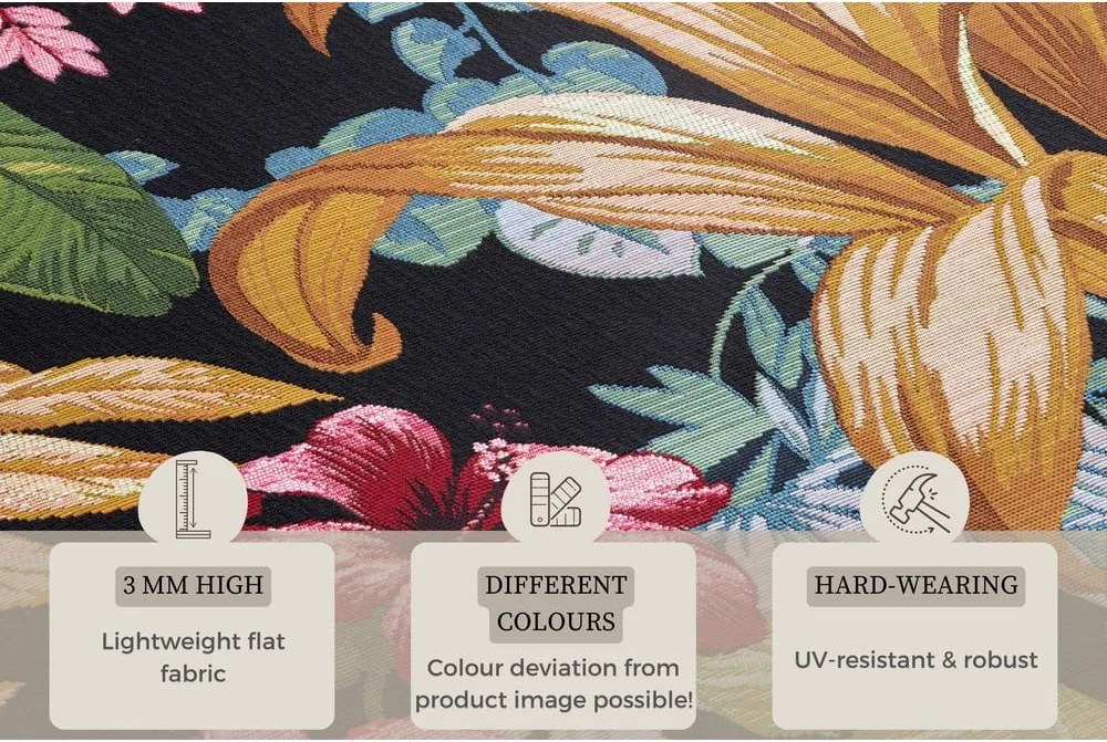 Tappeto da esterno nero 80x165 cm Flair – Hanse Home