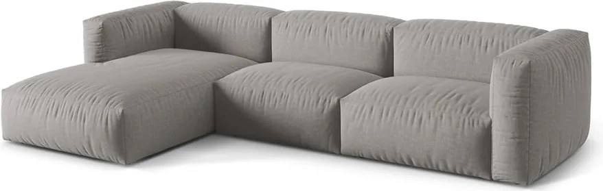 Divano angolare modulare grigio chiaro (angolo sinistro) Martina - Micadoni Home