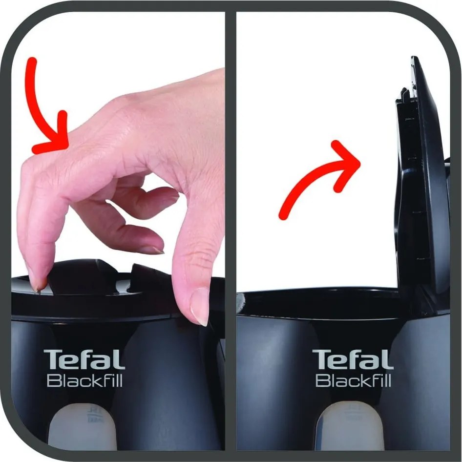 Bollitore in plastica nera da 1,5 l KO299830 - Tefal