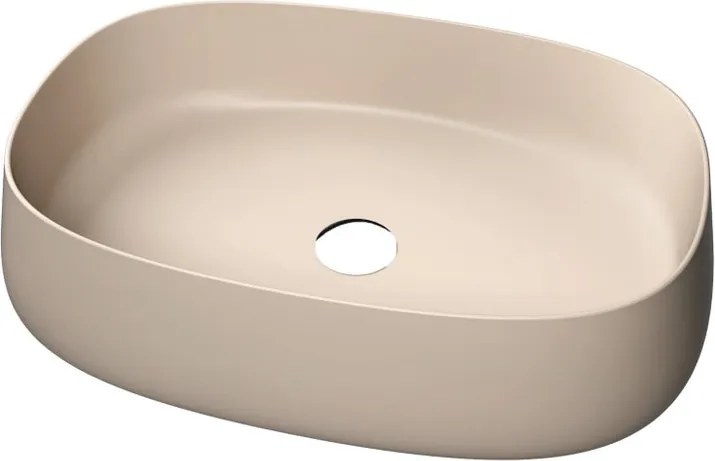 Lavabo da appoggio Paddle OLYMPIA CERAMICA rettangolare in ceramica L 60 x H 40 x P 40 cm marrone