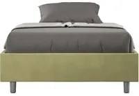 Letto Matrimoniale Francese Sommier 140x200 cm Senza Rete Azelia T Verde