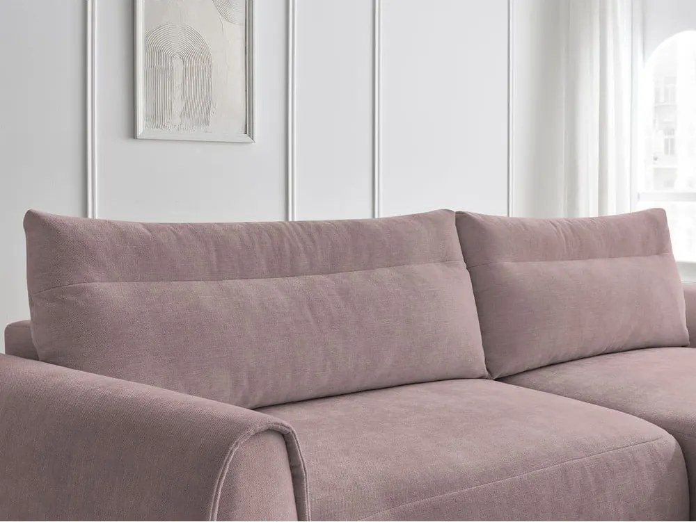 Divano angolare in rosa chiaro Aden – Bobochic Paris