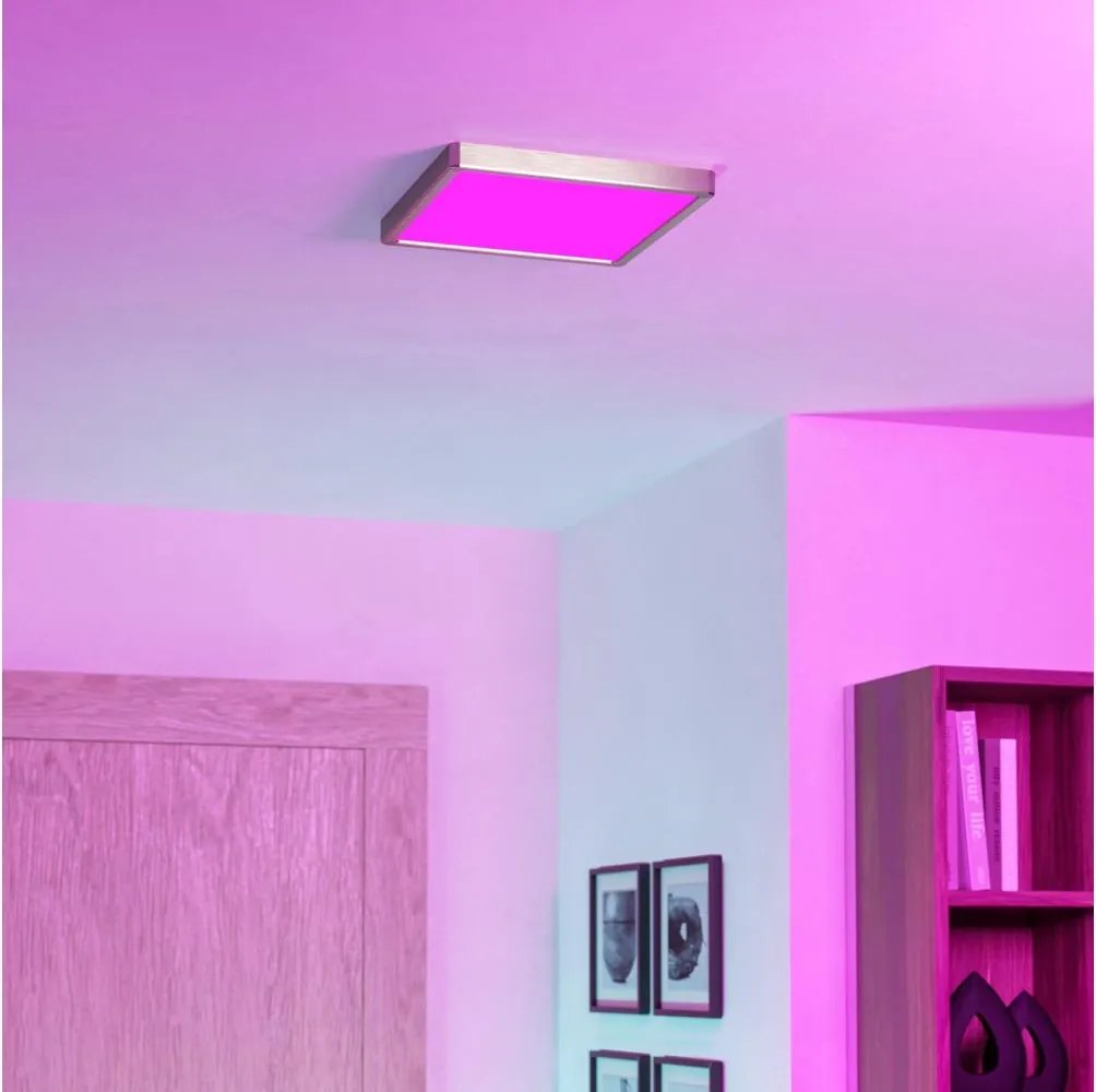 Eglo 901384 - Lampada da soffitto per bagno dimmerabile LED RGBW FUEVA-Z LED/13,5W/230V 29,5cm IP44 cromo