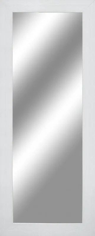 Specchio rettangolare in legno bianco 55 x 140 cm