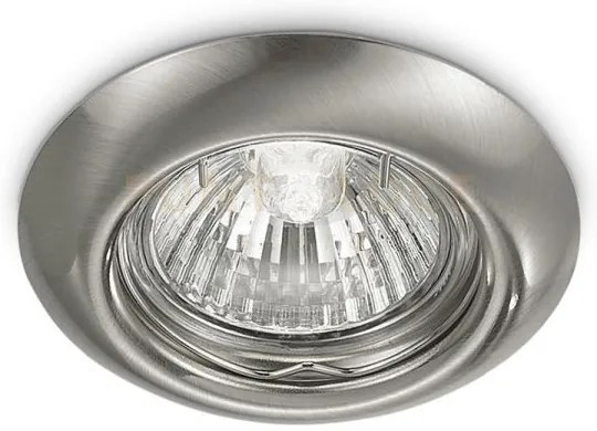 Gfa012- faretto da incasso in metallo colore nickel spazzolato 1 lu...