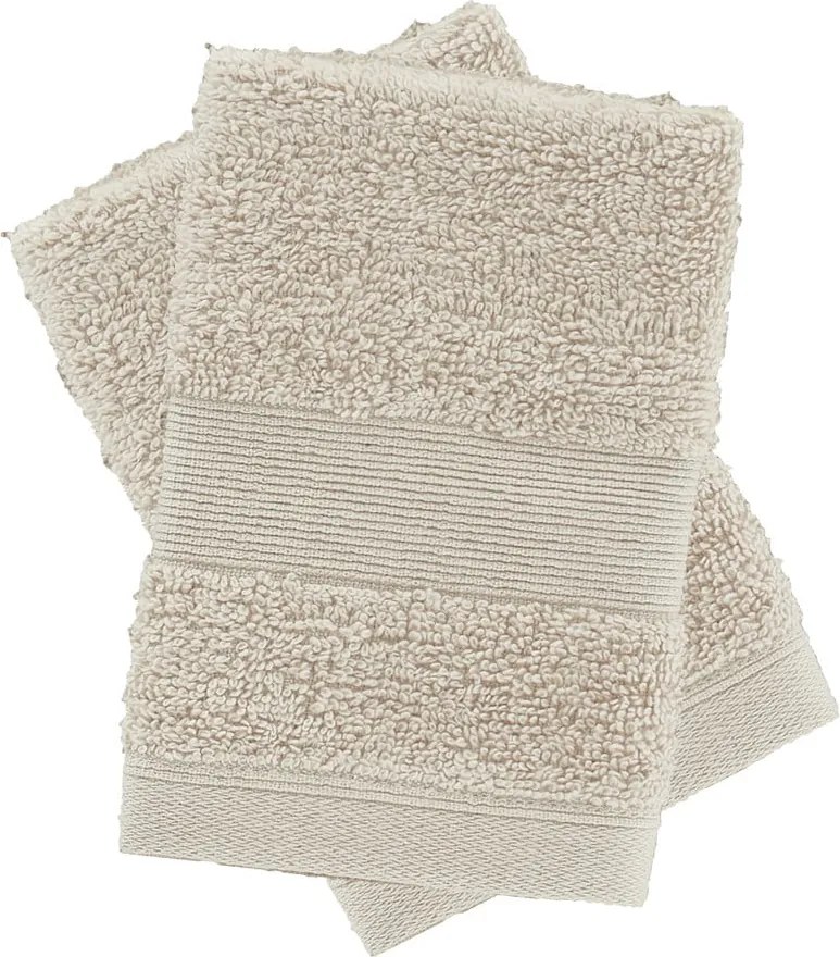Set di asciugamani tipo terry beige in cotone 2 pz 30x30 cm Anti-Bacterial – Catherine Lansfield
