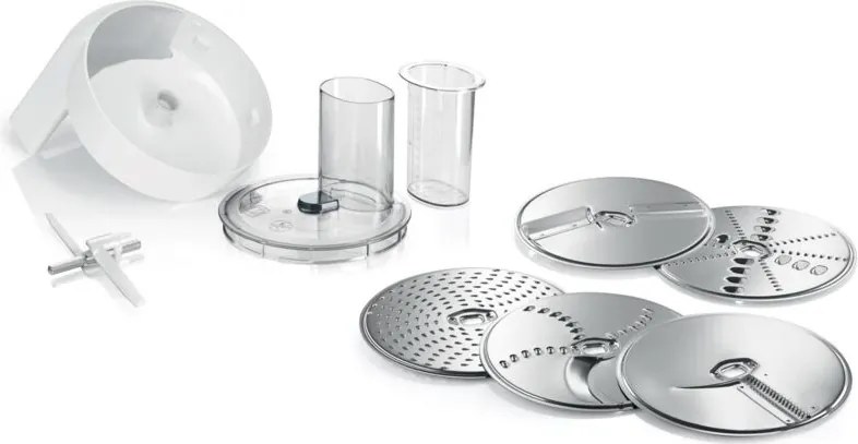 Bosch MUZ5VL1 Robot da cucina Accessorio tritatutto, Acciaio inox, Bianco e Grigio