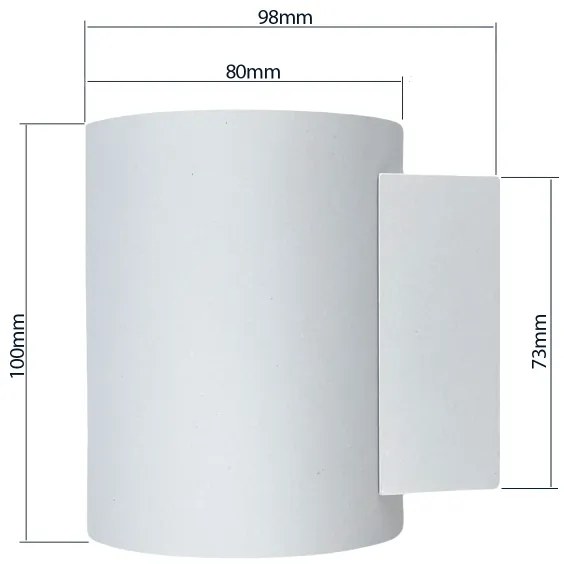 Applique SQUALLA TUBA 1xG9/50W/230V bianco/oro