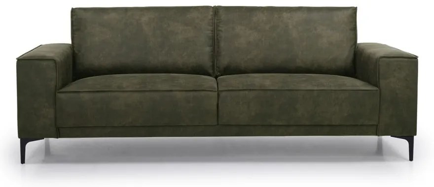 Divano in similpelle verde 224 cm Copenhagen - Scandic