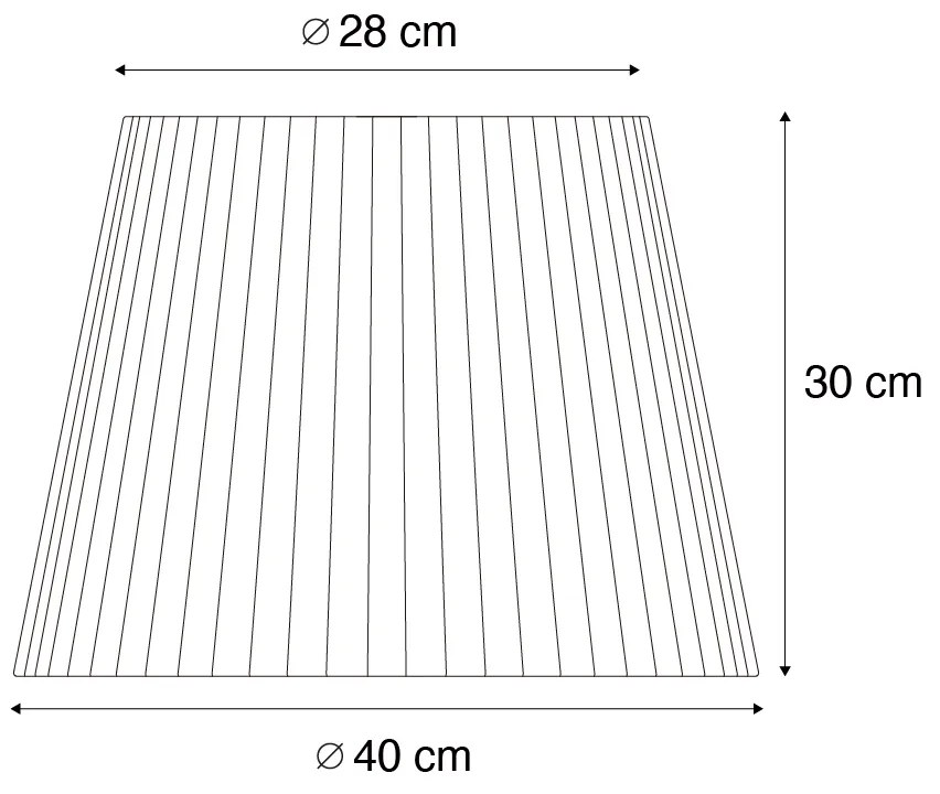 Paralume da esterno con corda beige IP54 40/28/30 - Jayla