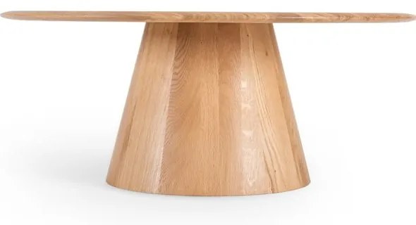 Tavolino rotondo in legno di quercia in colore naturale ø 80 cm Mushroom - Gazzda