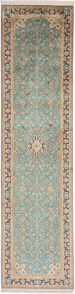 Cashmere Silk Tappeto 310x80 (Indian) Annodato A Mano