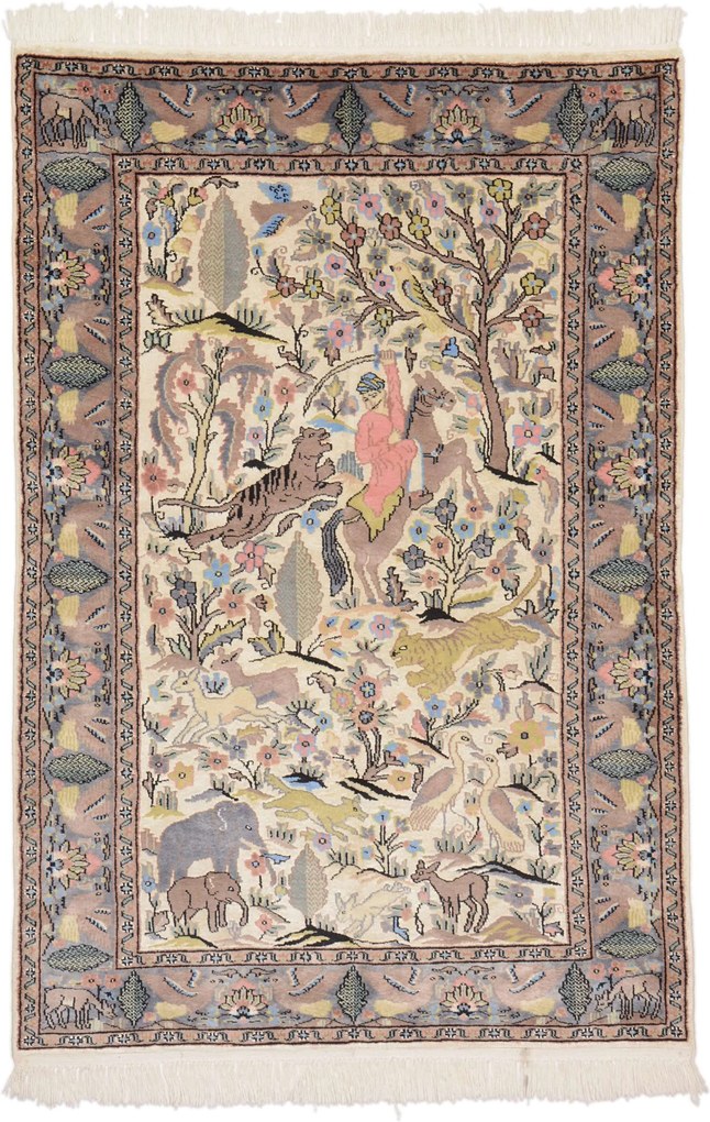 Agra Tappeto 130x190 (Indian) Annodato A Mano