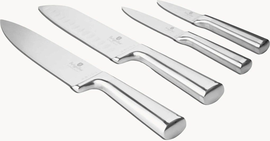 Set di 4 coltelli in acciaio inossidabile Matte Black