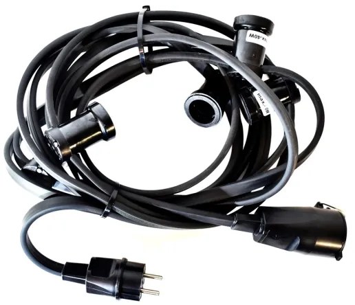 Catena decorativa da esterno GIRLANDA 6,5 m 5xE27/15W/230V IP44