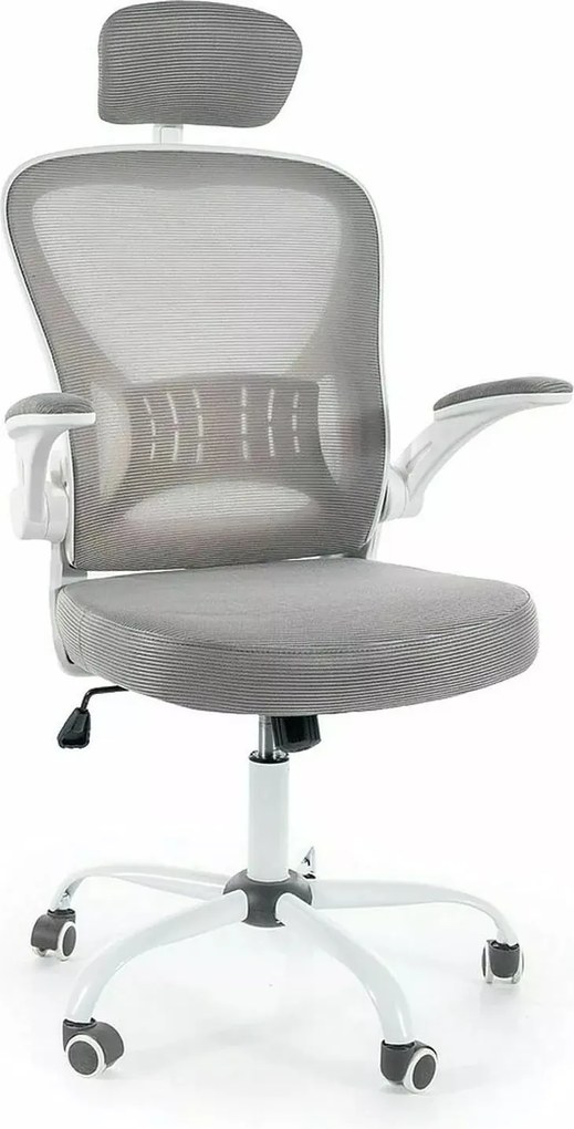 Sedia da ufficio Q-639 grigio e bianco – 64x43x113 cm