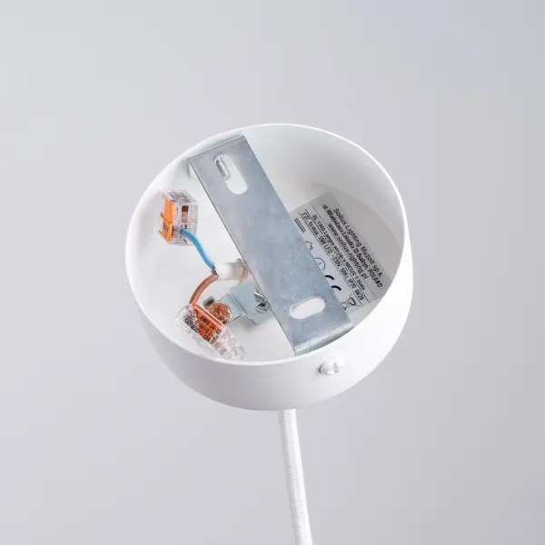 Sollux SL.1360 - Lampadario a sospensione con filo NICUS 1xE27/15W/230V bianco