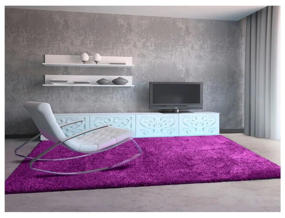 Tappeto viola , 100 x 150 cm Aqua Liso - Universal