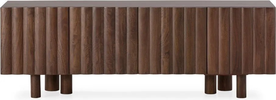 Mobile TV marrone in mango massiccio 160x55x40 cm Tamira – MOME